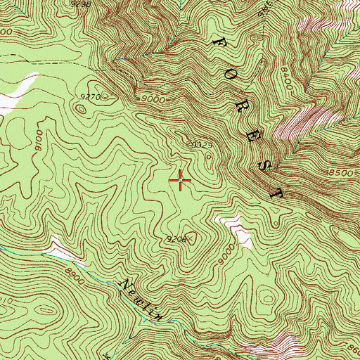 Topographic Map of Dilley Ranch Mine, CO
