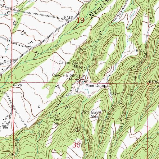 Topographic Map of Black Hawk Quarry, CO