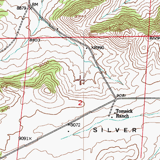 Topographic Map of Tomsick Mine, CO