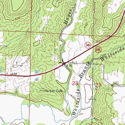 Topographic Map of Carvel Ford, IL