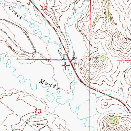 Topographic Map of Diamond Creek, CO