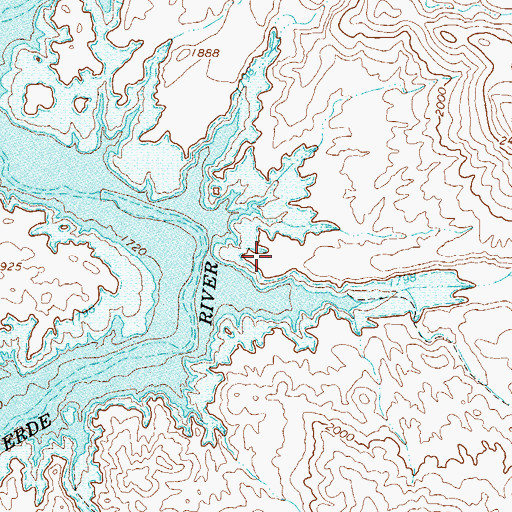Topographic Map of Alder Point, AZ