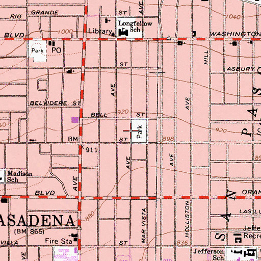 Topographic Map of McDonald Park, CA