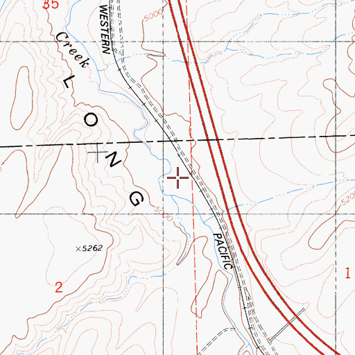 Topographic Map of Antelope (historical), CA
