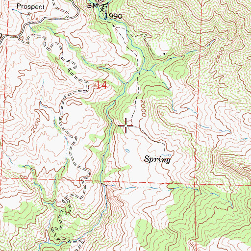 Topographic Map of Gonzales Ranch (historical), CA