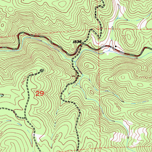 Topographic Map of Else Creek, CA