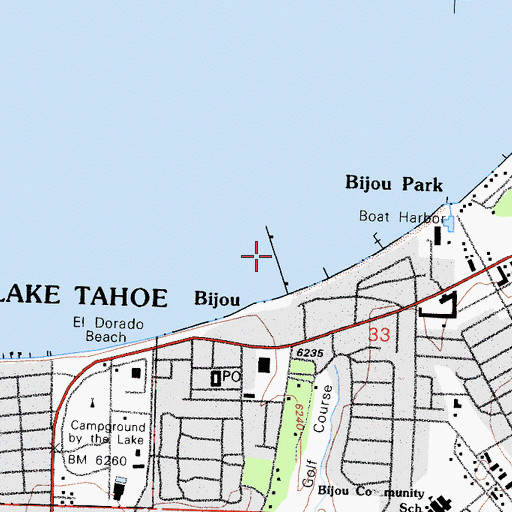 Topographic Map of Timber Cove Marina, CA
