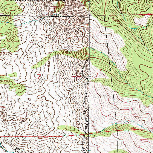Topographic Map of Feldspar Lode, CO