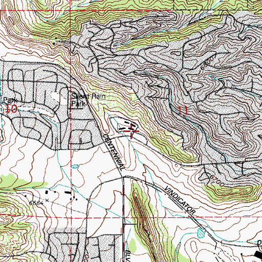Topographic Map of Oak Grove Mine, CO