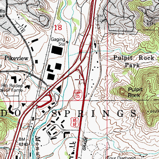 Topographic Map of Rose Hill Mine, CO