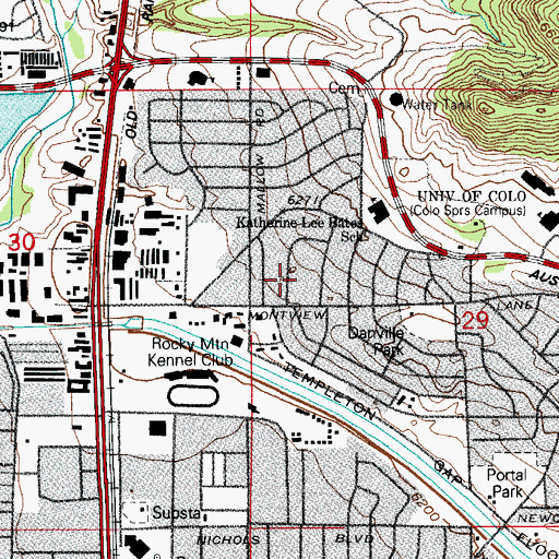 Topographic Map of Williamsville Mine, CO