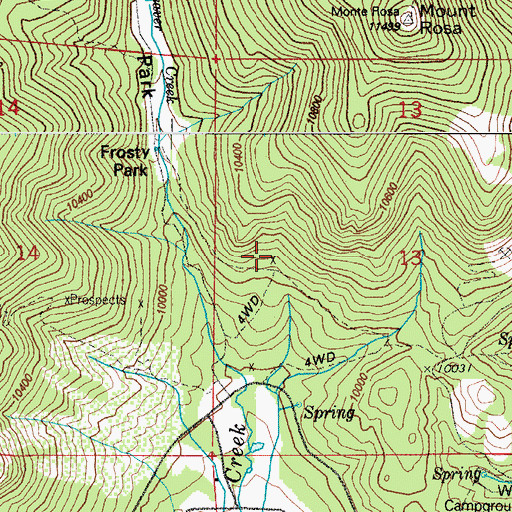 Topographic Map of Heavy Stone Lode, CO