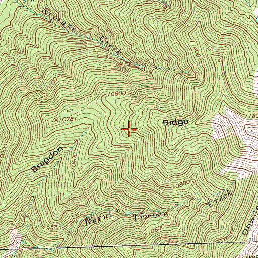 Topographic Map of Monarch Mine, CO