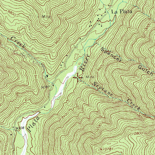 Topographic Map of Uncle Sam Mine, CO
