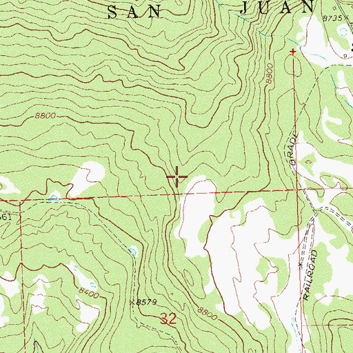Topographic Map of Western View Mining Group Mine, CO
