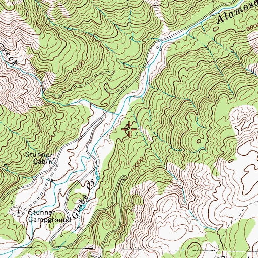 Topographic Map of Eurydice Shaft Mine, CO