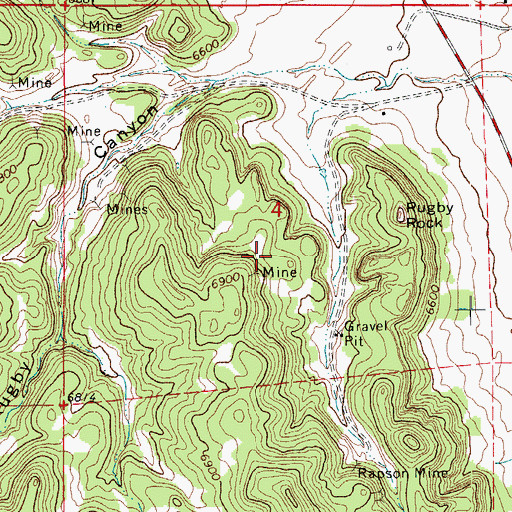 Topographic Map of Old Wichita Mine, CO