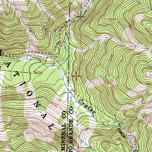 Topographic Map of Robert Burns Claim, CO