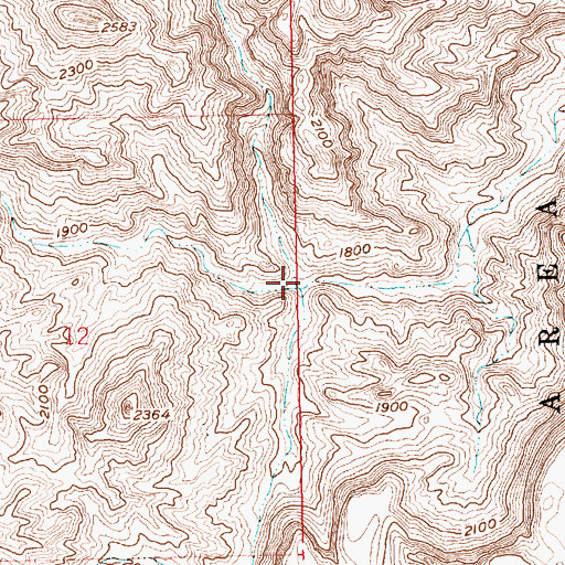 Topographic Map of South Fork Boy Scout Canyon, NV