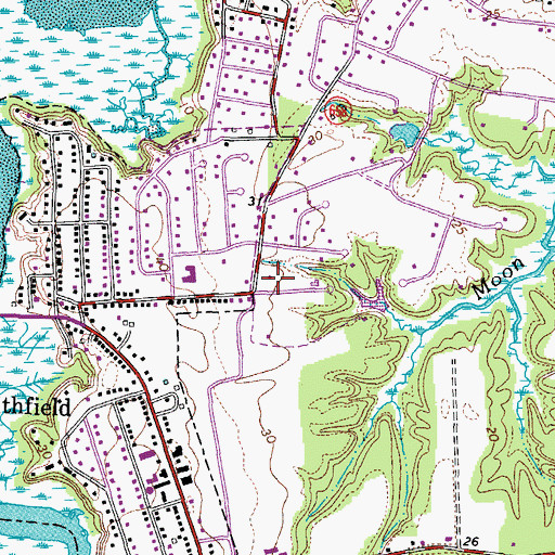 Topographic Map of Beales Park, VA