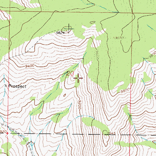 Topographic Map of Upper Dome Mine, CO