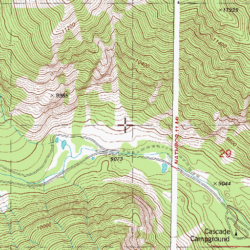 Topographic Map of Lehigh Mine, CO