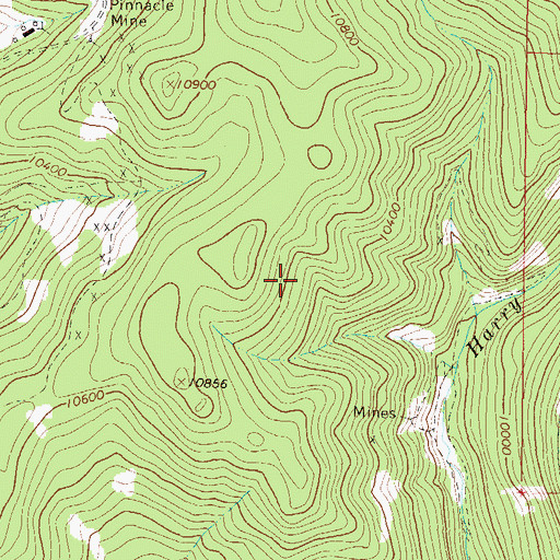 Topographic Map of Lookout Number Twenty-two Mine, CO