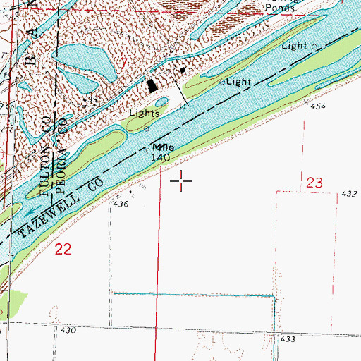Topographic Map of Jackass Pond (historical), IL