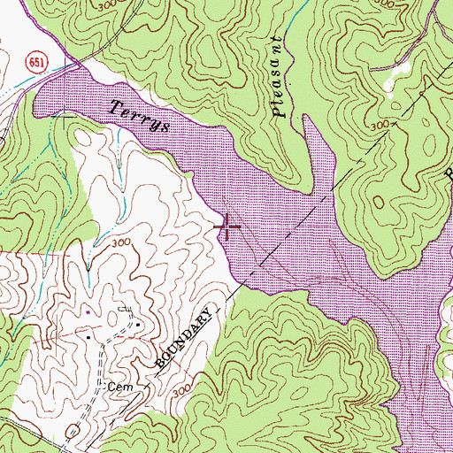 Topographic Map of Frazers Point, VA