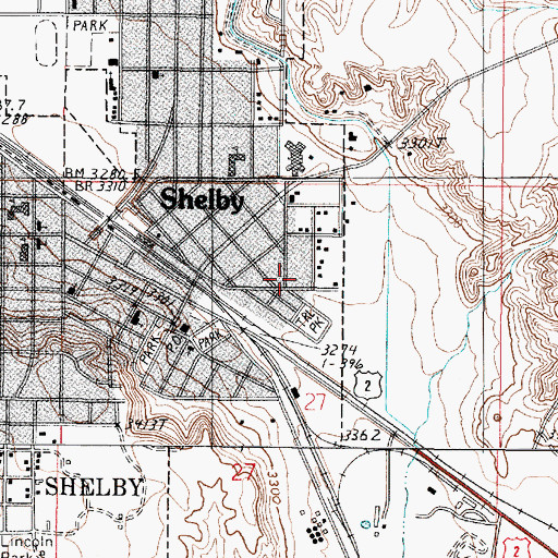 Topographic Map of Mental Health Center, MT