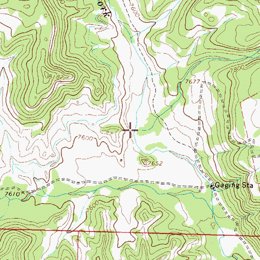 Topographic Map of Coal Creek, CO