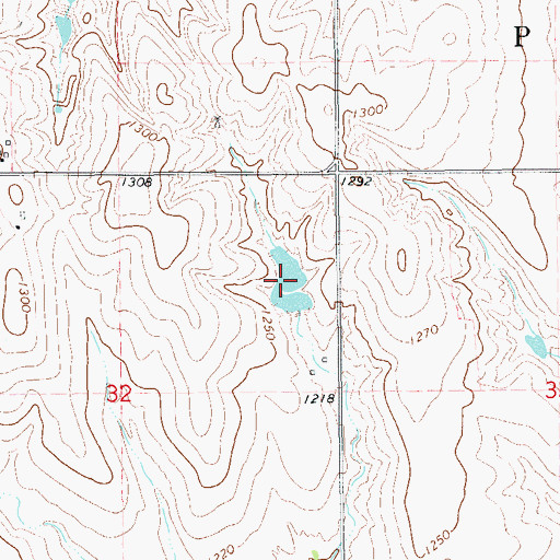Topographic Map of Oknoname 053002 Reservoir, OK