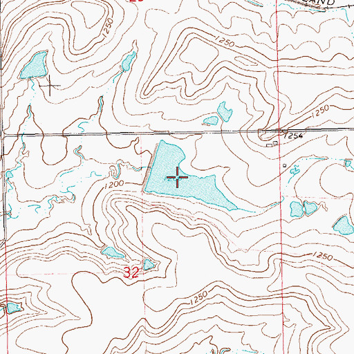 Topographic Map of Oknoname 071038 Reservoir, OK