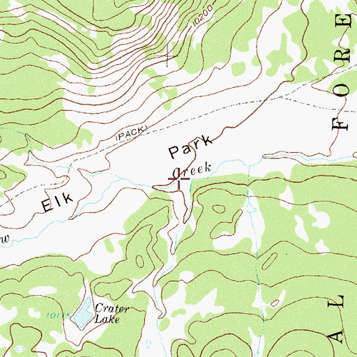 Topographic Map of Crater Creek, CO