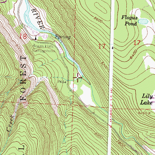 Topographic Map of Chair Creek, CO