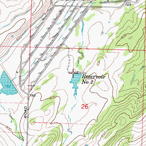 Topographic Map of Dr Number 2 Dam, OK