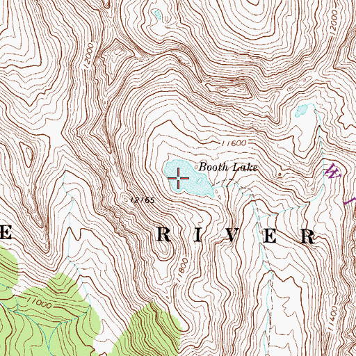 Topographic Map of Booth Lake, CO
