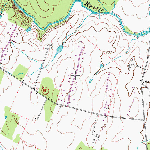 Topographic Map of Clover Hill, VA