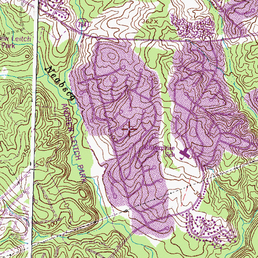 Topographic Map of Mapledale, VA