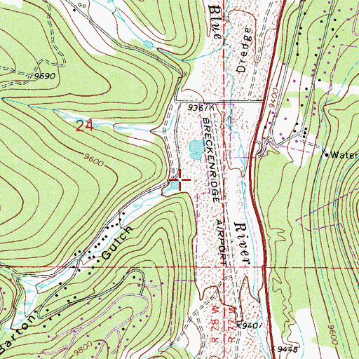 Topographic Map of South Barton Gulch, CO