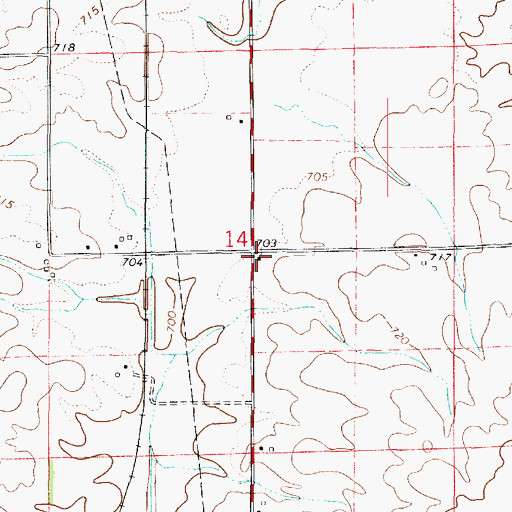 Topographic Map of Snider School (historical), IL