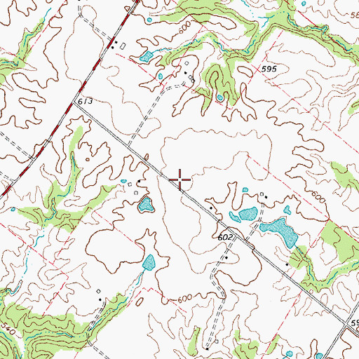 Topographic Map of Commons School (historical), IL