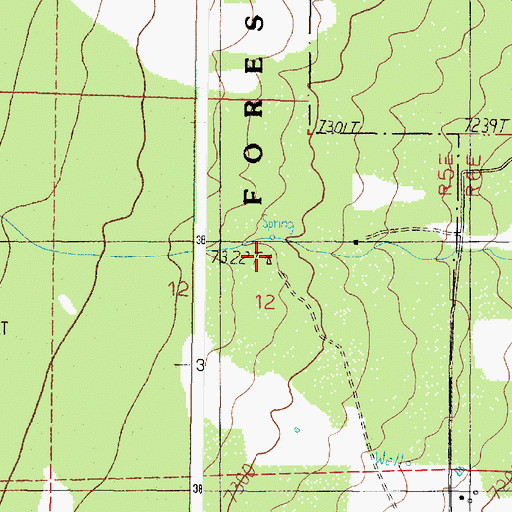 Topographic Map of Kayser Well, NM
