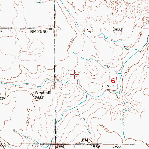 Topographic Map of Snyder Group Reservoir, NE