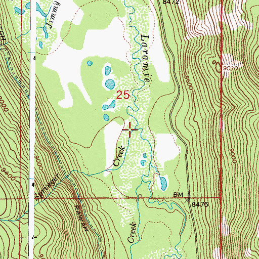 Topographic Map of Springer Creek, CO