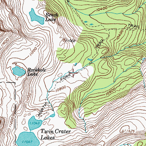 Topographic Map of North Fork Trail, CO