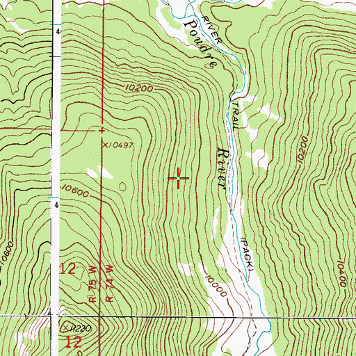 Topographic Map of Hague Creek, CO