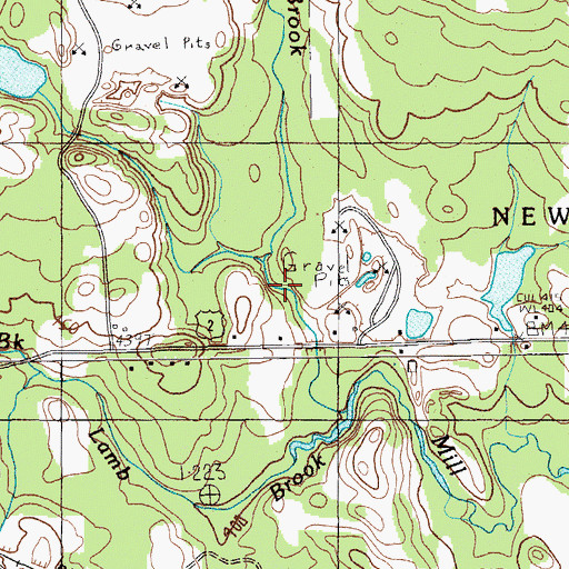 Topographic Map of Pike Pond, ME
