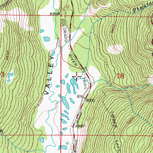 Topographic Map of Phantom Creek, CO