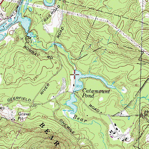 Topographic Map of Bear Brook State Park Dam, NH